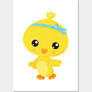 Cute Chicken, Baby Chicken, Chick, Little Chicken Posters and Art